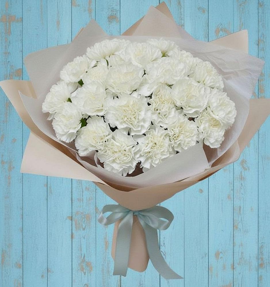 Букет цветов из: Гвоздики в Путевке