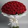 Букет 101 Красная роза Блэк Мэджик в Путевке