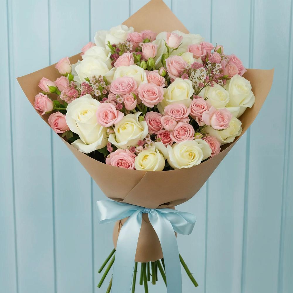 Букет цветов из: Розы в Путевке