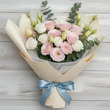 Букет цветов из:  Лизиантусы #REPLACE_PRED# Путевке