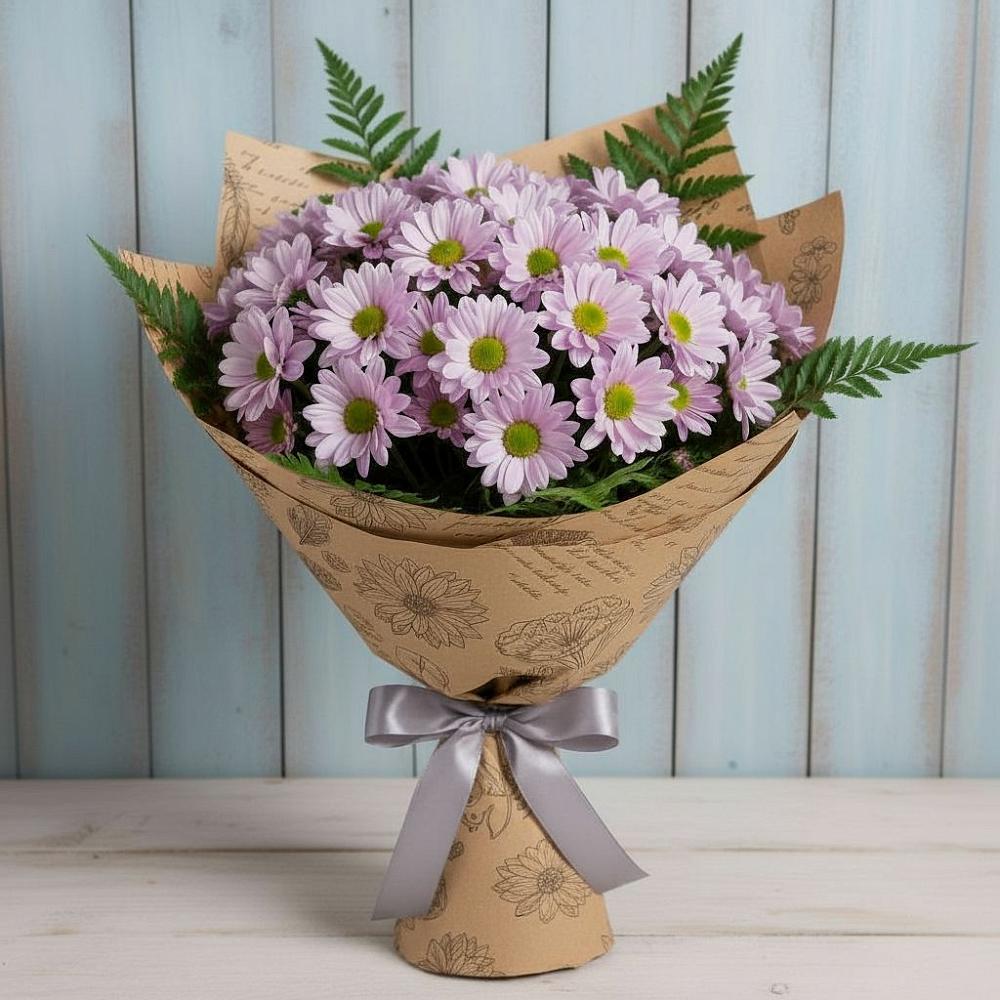 Букет цветов из: Хризантемы в Путевке