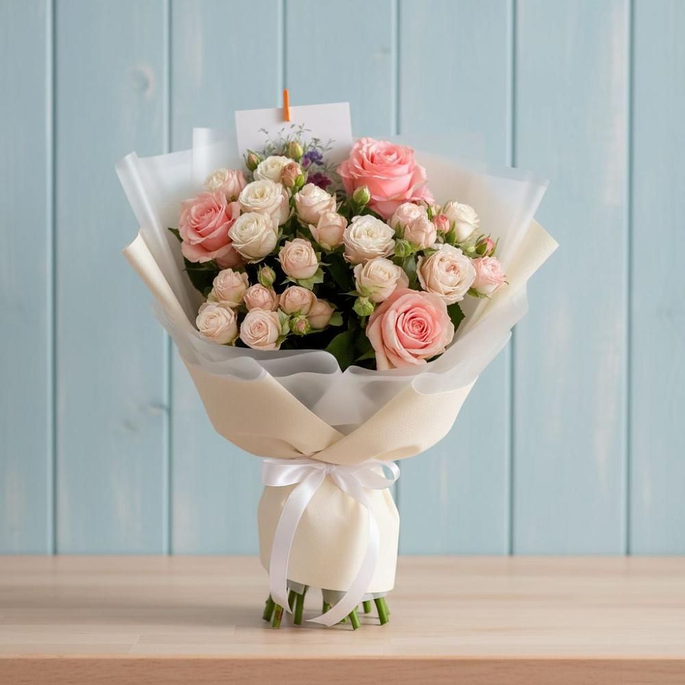 Букет цветов из: Розы в Путевке