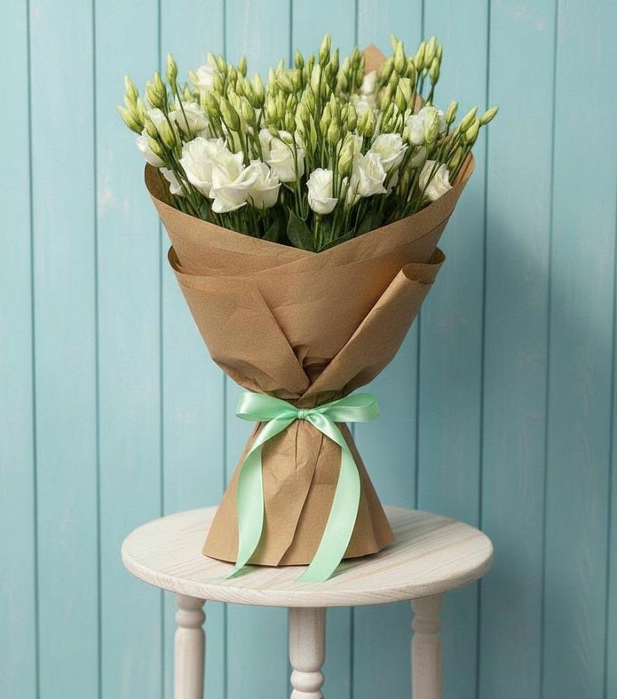 Букет цветов из: Лизиантусы в Путевке