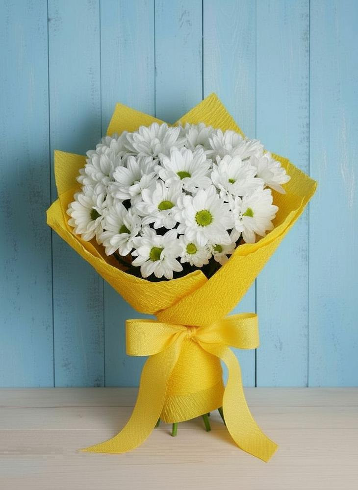 Букет цветов из: Хризантемы в Путевке