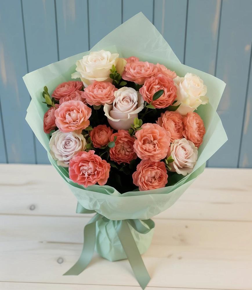 Букет цветов из: Розы в Путевке