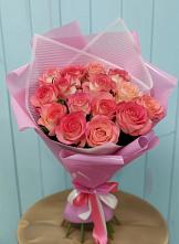 Букет 15 Розовых роз Равель #REPLACE_PRED# Путевке